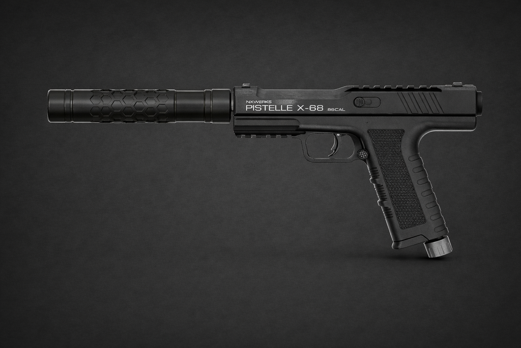 pistelle X68 Geluidsdemper voor Airsoft Pistool – Tactische Upgrade & Geluidsreductie